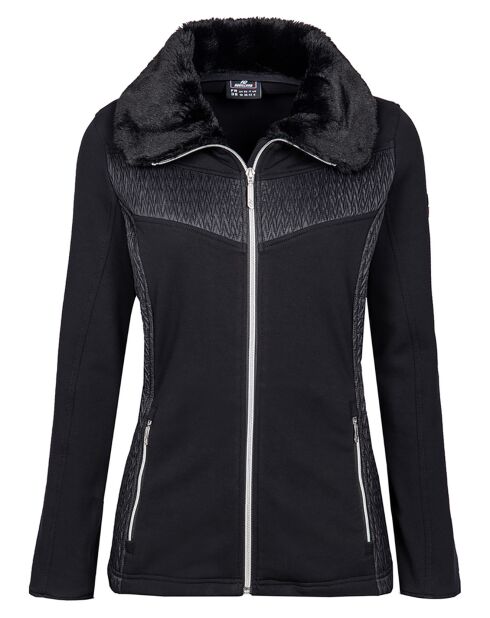 Veste Manon D fausse fourrure noire