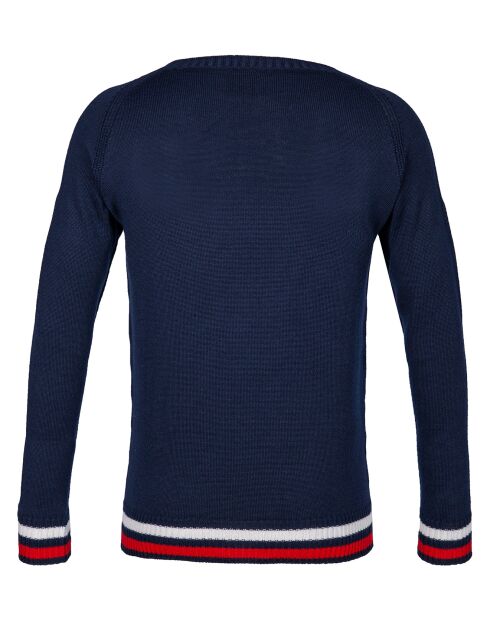 Pull en Laine mélangée Pierre bleu nuit