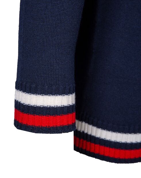 Pull en Laine mélangée Pierre bleu nuit