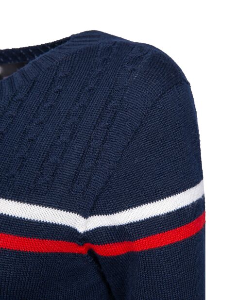 Pull en Laine mélangée Pomme bleu nuit