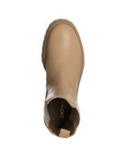 Chelsea Boots en Cuir Oumaima beiges - Talon 4.5cm