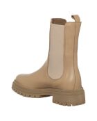 Chelsea Boots en Cuir Oumaima beiges - Talon 4.5cm