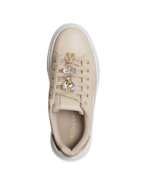 Sneakers Emma beige/doré