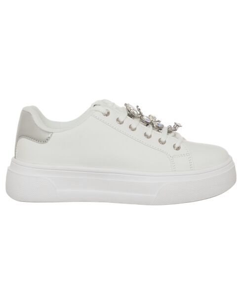 Emma wit/zilveren sneakers