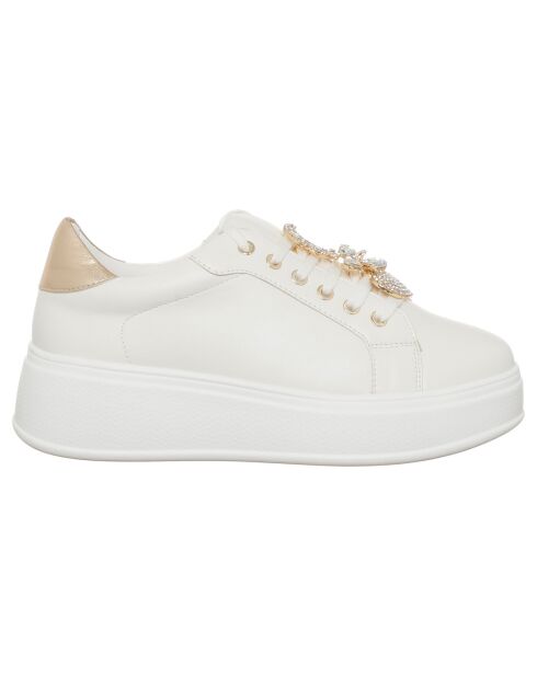 Louise weiß/goldene Sneakers