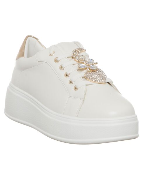 Louise weiß/goldene Sneakers