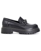 Zwarte loafers van marineleer