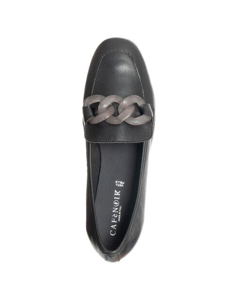 Mocassins en Cuir Pauline noirs