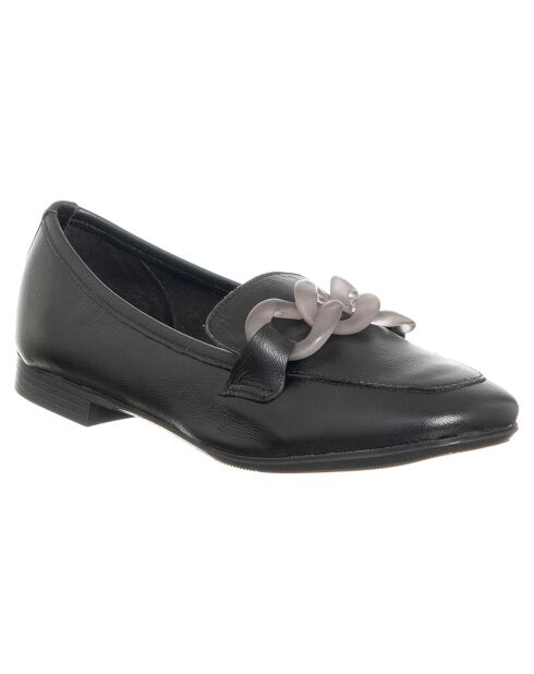 Mocassins en Cuir Pauline noirs