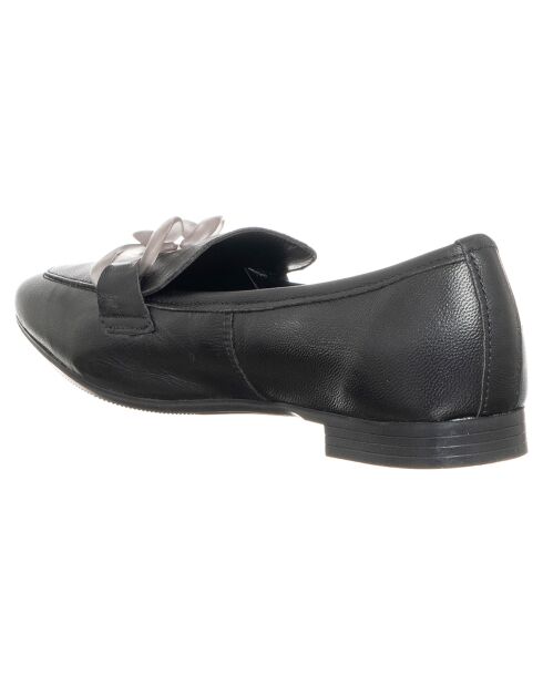 Mocassins en Cuir Pauline noirs