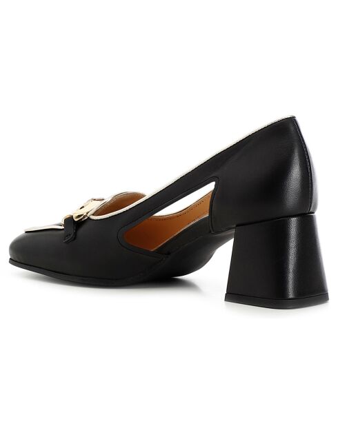 Mocassins en Cuir Chloé noirs - Talon 5 cm