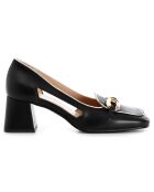 Mocassins en Cuir Chloé noirs - Talon 5 cm