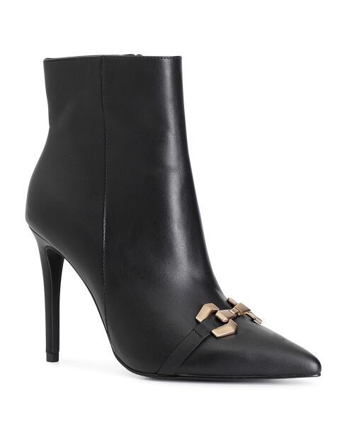 Bottines en Cuir Joséphine noires