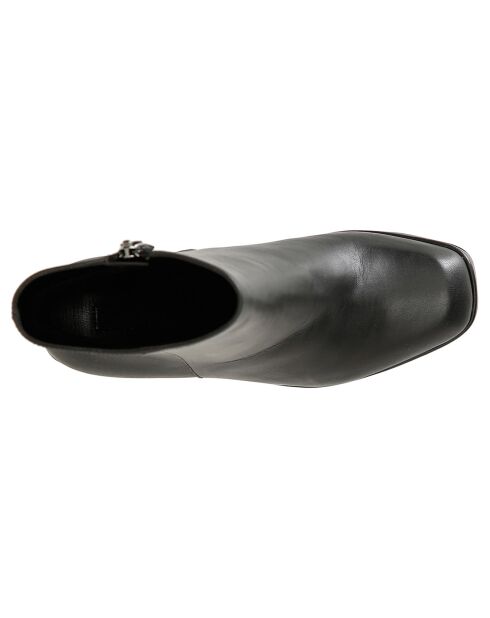 Botines de piel negros Léna