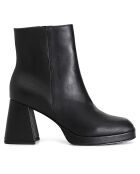 Bottines en Cuir Léna noires
