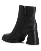 Bottines en Cuir Léna noires