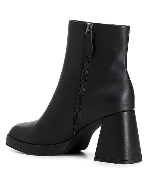 Botines de piel negros Léna