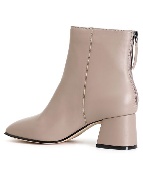 Mia taupe leren laarzen