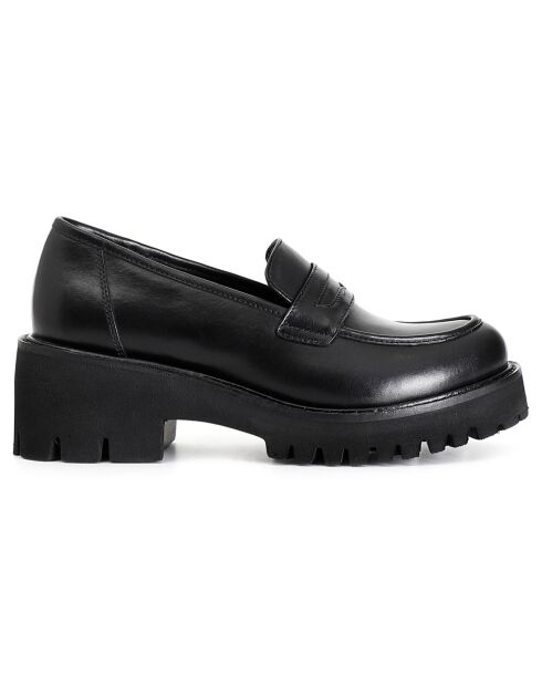 Mocassins en Cuir Assia noirs