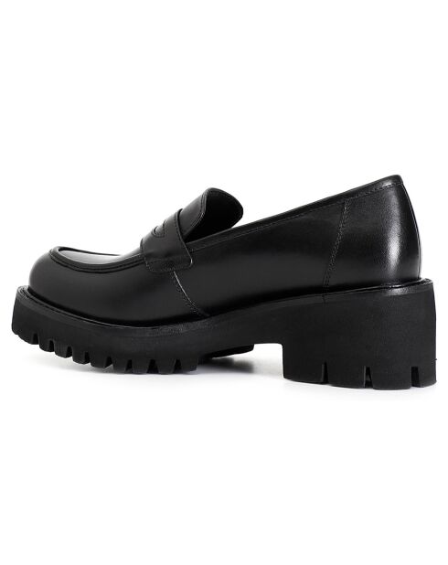 Mocassins en Cuir Assia noirs