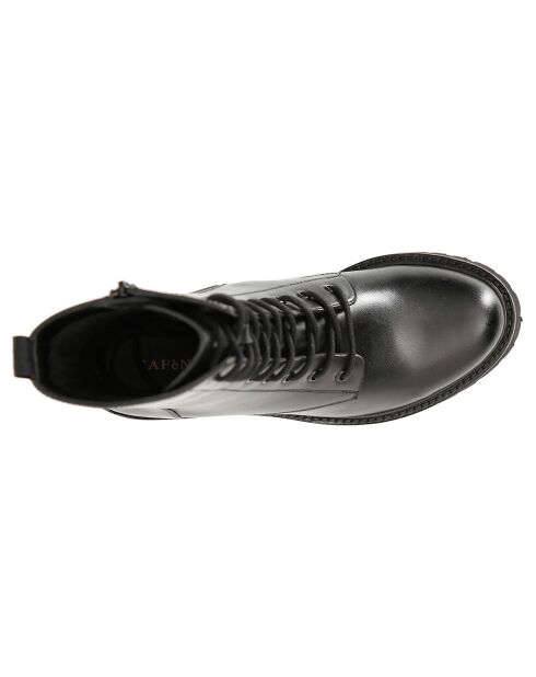 Boots en Cuir Romane noires