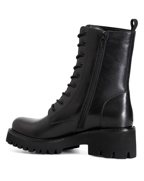 Boots en Cuir Romane noires