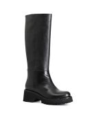 Bottes en Cuir Constance noires