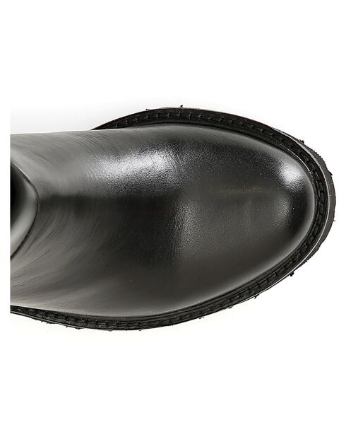 Bottes en Cuir Constance noires
