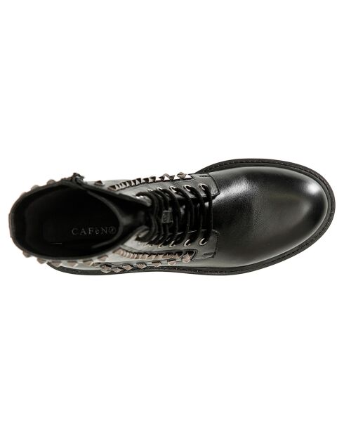 Boots en Cuir Emy noires