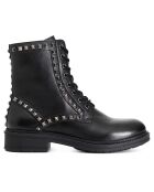 Boots en Cuir Emy noires
