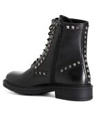 Boots en Cuir Emy noires