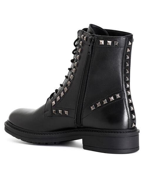 Boots en Cuir Emy noires