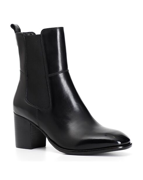 Bottines en Cuir Lise noires