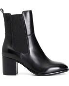 Bottines en Cuir Lise noires