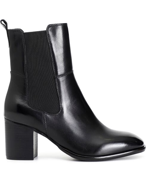 Bottines en Cuir Lise noires