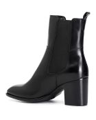 Bottines en Cuir Lise noires