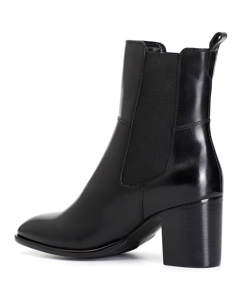Bottines en Cuir Lise noires