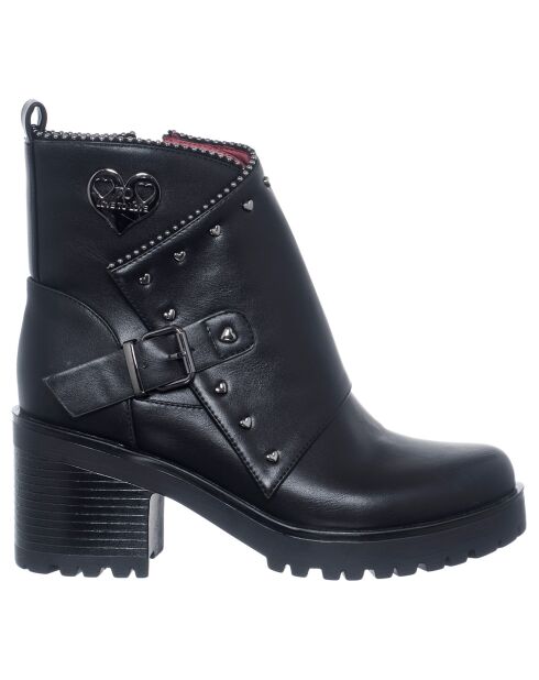 Bottines Juliette noires - Talon 7 cm