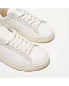 Baskets en Cuir Bradley blanc/noir