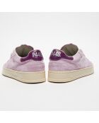 Baskets en Velours de Cuir Bali violettes