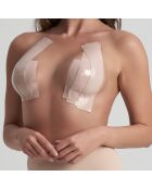 Nastro biadesivo per seni beige - 5 cm