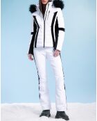 Veste de ski Stretch blanc/noir