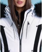 Veste de ski Stretch blanc/noir