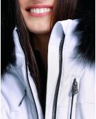 Veste de ski Stretch blanc/noir