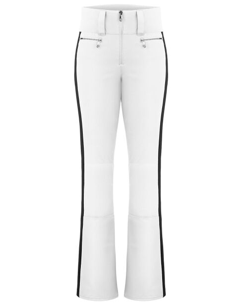 Pantalon de ski Stretch blanc/noir