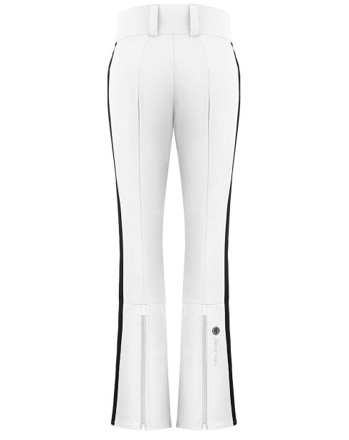 Pantalon de ski Stretch blanc/noir