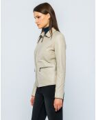 Veste en Cuir Paola beige