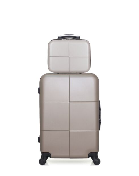 Valise Moyen Séjour Coronado 65 cm + Vanity beige