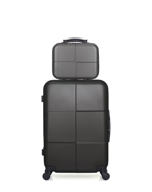 Coronado Mittelgroßer Reisekoffer mit dunkelgrauem Waschtisch, 65 cm