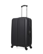 Lipari 65 cm middelgrote reiskoffer met zwarte kaptafel